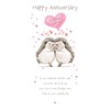 HAPPY ANNIVERSARY Anniversary card 'Happy Hedgehogs' Range
