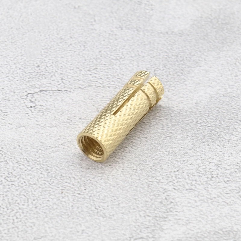 SG Store 20PCS M8 Drop in Anchors Brass Wall Anchor
