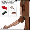 PATIKIL Coiled Lanyards with Buckle 47 Inch, 6 Pcs Retractable