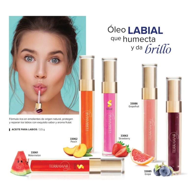 Lip Oil Aceite Para Labios Frutas Terramar / 3.8 G