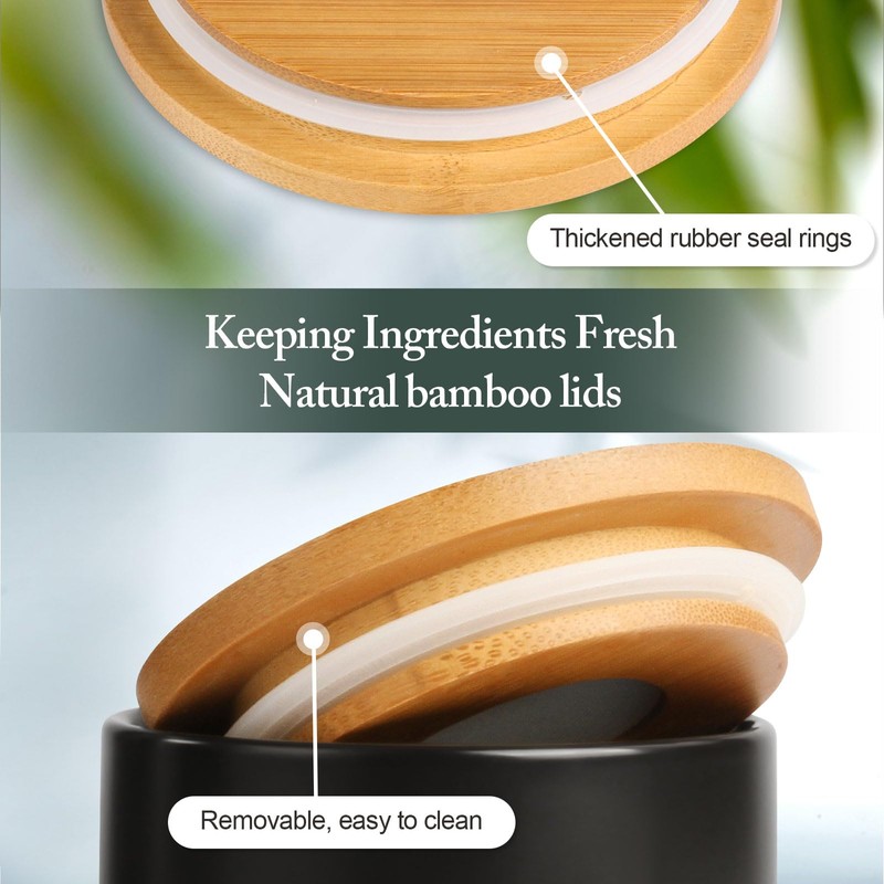 YUNLINLI Kitchen Canisters Set of 2 Large with Top Handle,
