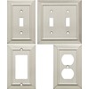 Franklin Brass Classic Beaded (1-Pack) Decorative Light Switch Covers Combo