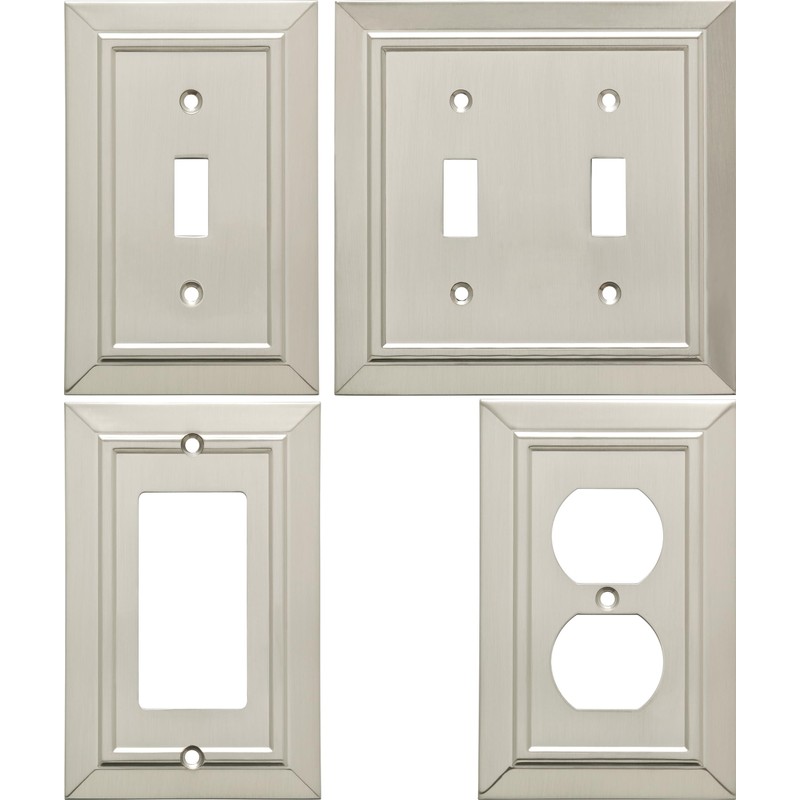 Franklin Brass Classic Beaded (1-Pack) Decorative Light Switch Covers Combo
