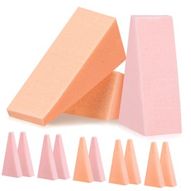 IWOWHERO 96pcs Makeup Sponge Shaped Foundation Applicators for and Skin-friendly Cosmetic Pink and Nude for Makeup Application
