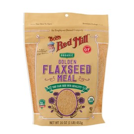 Bob's Red Mill Organic Golden Flaxseed Meal, 16oz (Pack of 4) - Non GMO, Vegan, Paleo Friendly, Keto Friendly, Kosher