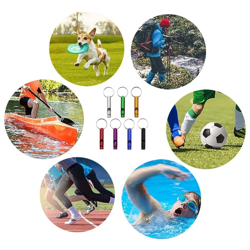 XINTANGXIA 21 Pieces Aluminium Alloy Sports Whistle Loud Emergency Outdoor