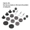 21Pcs Cymbal Felt Clutch Bracket Tube Drum Accessory with Stainless