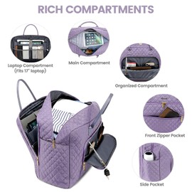 LOVEVOOK Travel Duffle Bag, Weekender Bag for Women with Toiletry Bag Carry on Overnight Bag with Laptop Compartment, Yoga Gym Bag with Wet Pocket Shoe Bag, Hospital Bag for Labor and Delivery