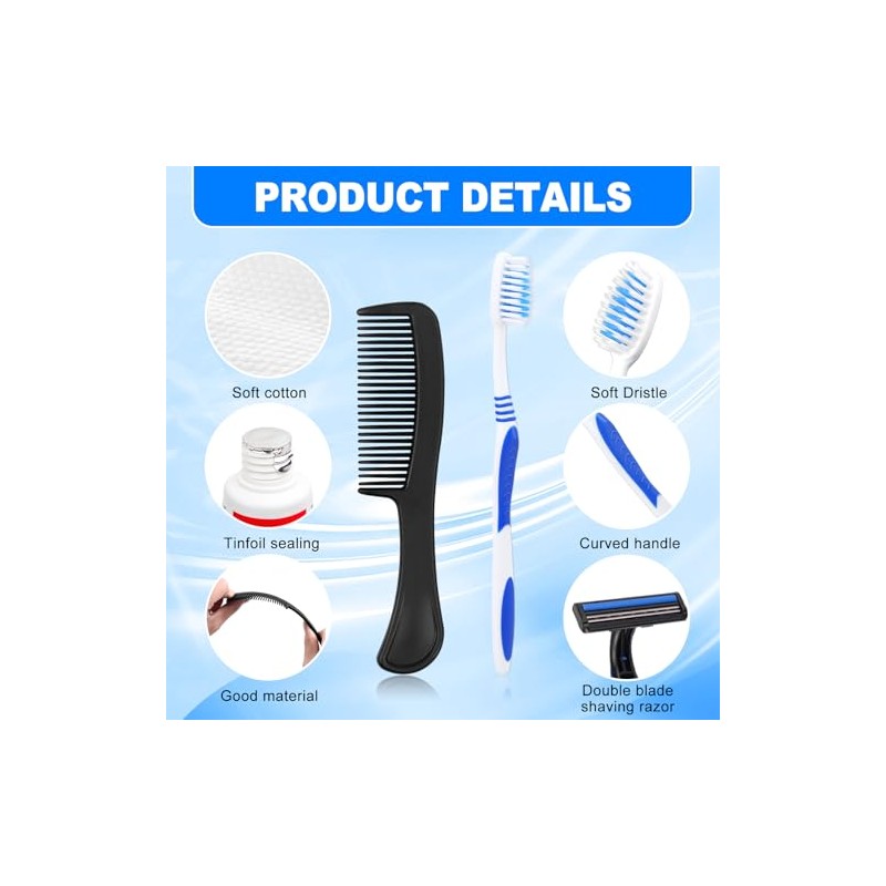Basic Toiletry Kits, Individually Packed, Personal Hygiene Bulk Homeless Care