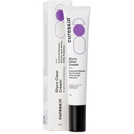 Cureskin Glyco Crema transparente Crema reparadora con liberación sostenida Ácido glicólico, aminoácidos y prebióticos