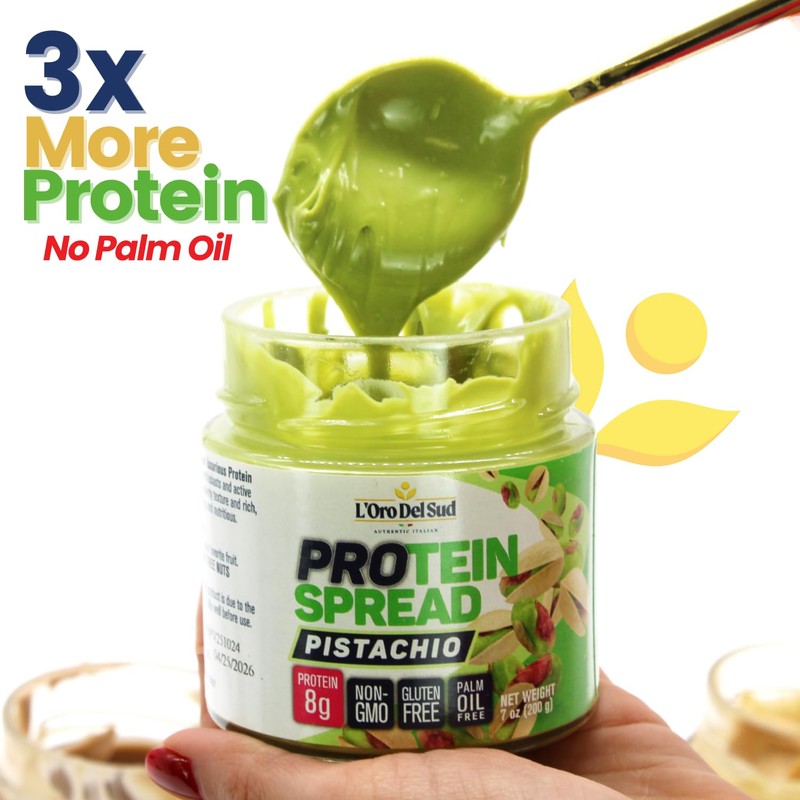 Pistachio Cream with Protein, High Protein, 8g Protein per serving,