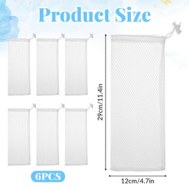 6 Pcs Finch Sock Feeder for Outdoor, Durable Thistle Seed Feeder Sacks Instant Finch Seed Sack for Outdoors Hanging Bird Food Supply Tools for Garden Yard Bird Lovers (4.7" x 11.4", White)