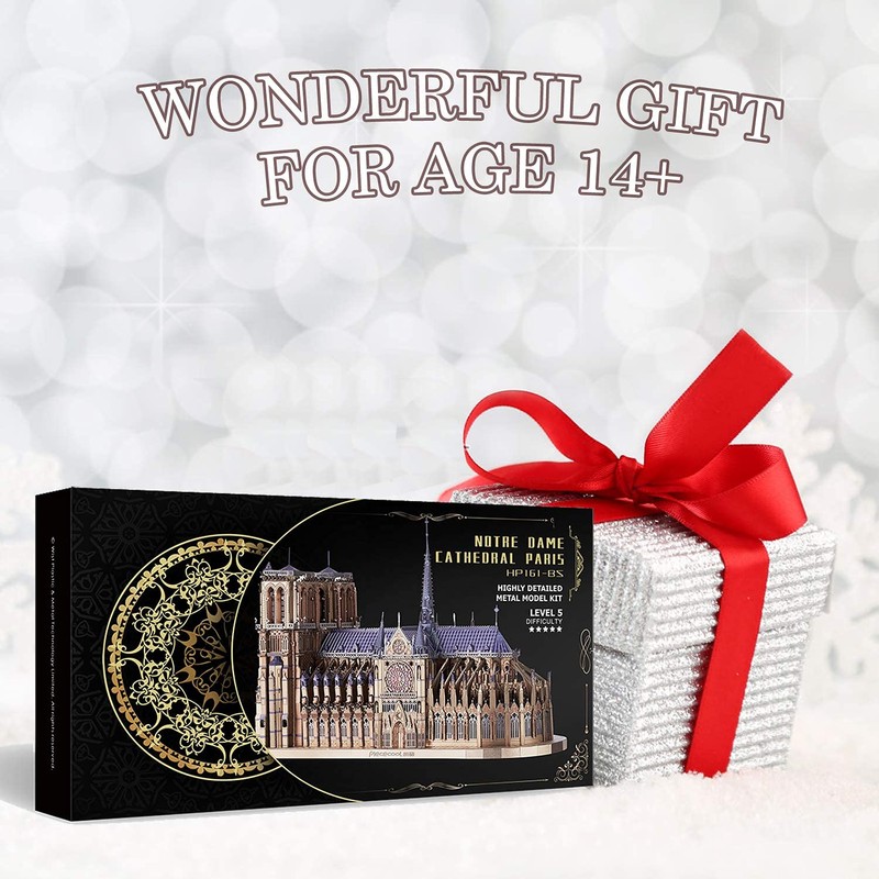 Piececool 3D Metal Puzzles for Adults and Teens, Notre Dame