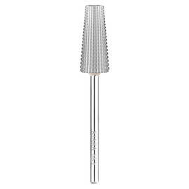 KIARA SKY Kiara Sky Universal Nail Drill Bit for E-file, Non-Coated Stainless Steel with Safety Edge for Cuticle and Nails Care, 5-in-1 Fine Bit Silver