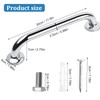 Shower Grab Bar, Stainless Steel, Bathtub Handle, Non-Slip for Bathtub,