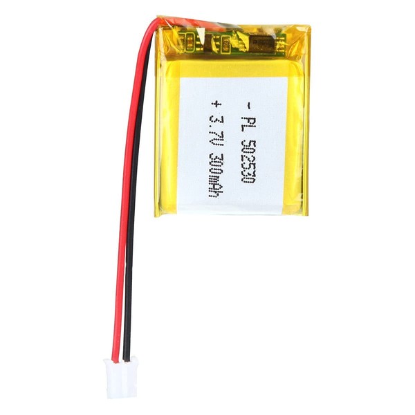 YDL 3.7V 300mAh 502530 Lipo Battery Rechargeable Lithium Polymer ion Battery Pack with PH2.0mm JST Connector