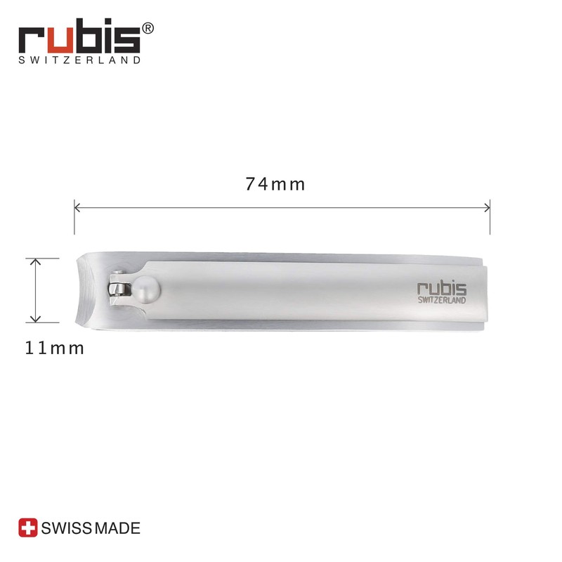 RUBIS Stainless Steel Nail Clippers 2.9 inches (73 mm) 1L101P
