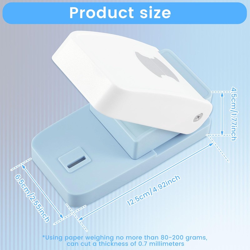 Easy to Use Tab Paper Punch, Compact Tab Craft Punch