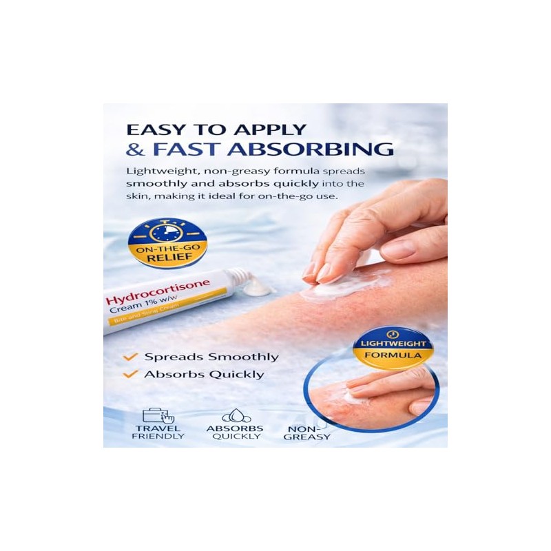 Hydrocortisone Cream 1% w/w Bite and Sting Cream, Mosquito and