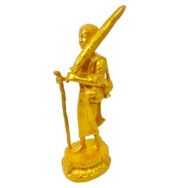 Phra Sivali Thera - Estatua de Buda tailandesa budista de San Arahant oro resina tailandesa Buda estatua tailandesa