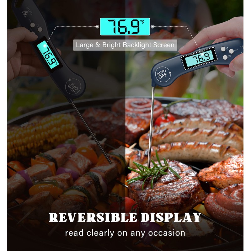 DOQAUS Digital Meat Thermometer, Instant Read Food Thermometer for Cooking,