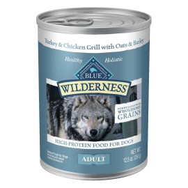 Blue Buffalo Wilderness Turkey Canned Dog Food 12.5 oz Pack of 12 High Protein