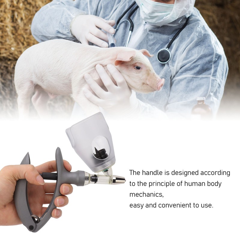 Livestock Syringe Adjustable Continuous Automatic Veterinary Syringe Gun for Cattle