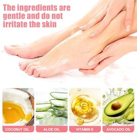 Baorder Juego de 2 cremas para pies con aroma a melocotón y miel, bálsamo hidratante natural para el talón, hidrata profundamente, suaviza, repara, su