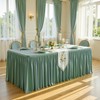 2 Pack Sage Green Tablecloths for Rectangle Tables 6ft, Wrinkle