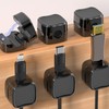 Landrain 6 pieces adjustable cable holder, magnetic, data cable organiser