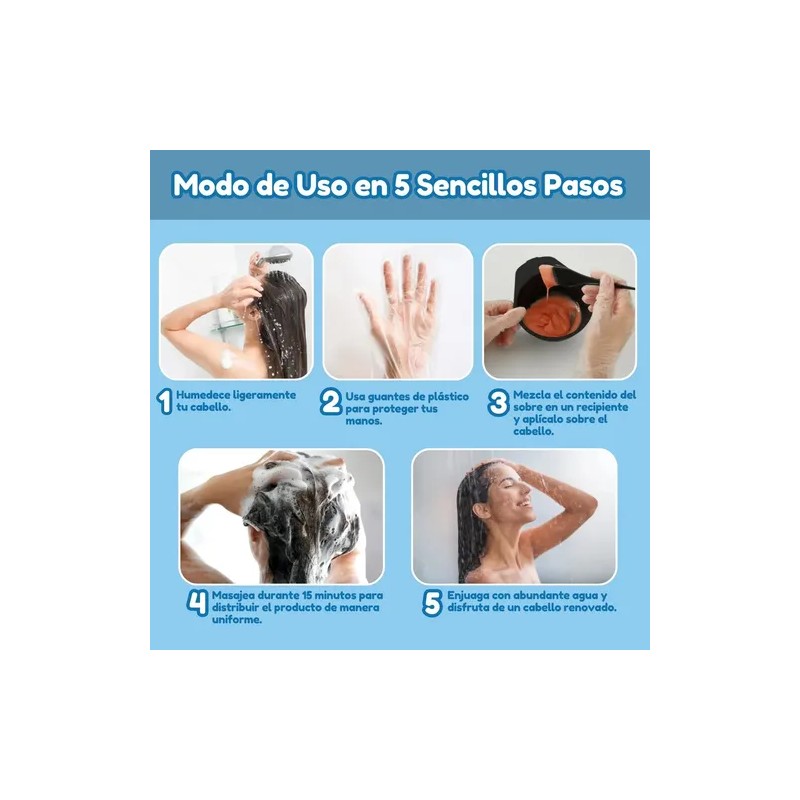 Shampoo Tinte Instantáneo Natural Cubre Canas Jengibre 120pz