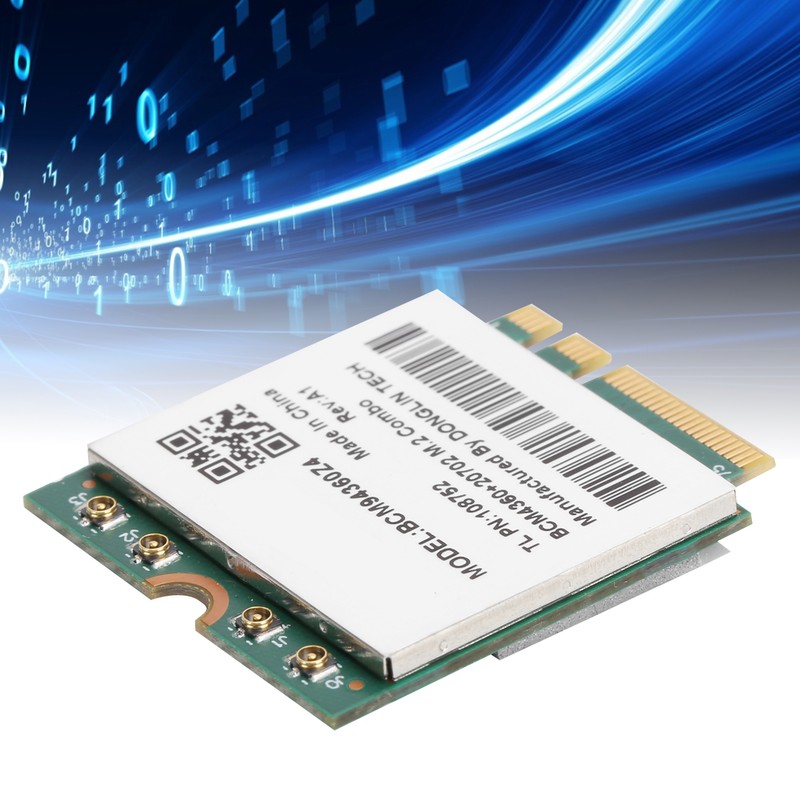 Wireless Network Card 802.11ac 1300Mbps WiFi Bluetooth 4.0 M.2 NGFF