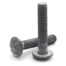 Carriage Bolt Hot Dipped Galvanized - 3/8"-16 x 6" FT - Qty-100