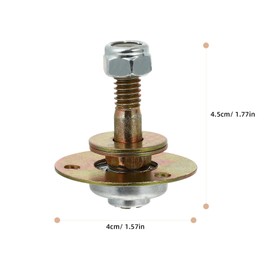 SOLUSTRE 4pcs Rocking Chair Bearing Glider Hardware Gaming Bolts Patio Lawn Dining Room Desk Screws Leveling Kit Furniture Legs Iron