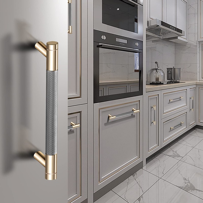 Gutuwellea 12 Pack 3 Inch 76 mm Knurled Cabinet Handles