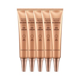 Charmzone 참존 골든실 순금 24k 주름개선 아이크림 30ml x 5개 Chamzone Golden Silk 24K Gold Wrinkle Improvement Eye Cream 30ml x 5pcs
