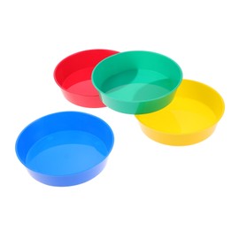 DOITOOL 16 pcs Plastic Watercolor Mixing Bowls Easy to Clean Art Paint Palette for Pigment Mixing with Sponge Brushes for DIY Painting Projects