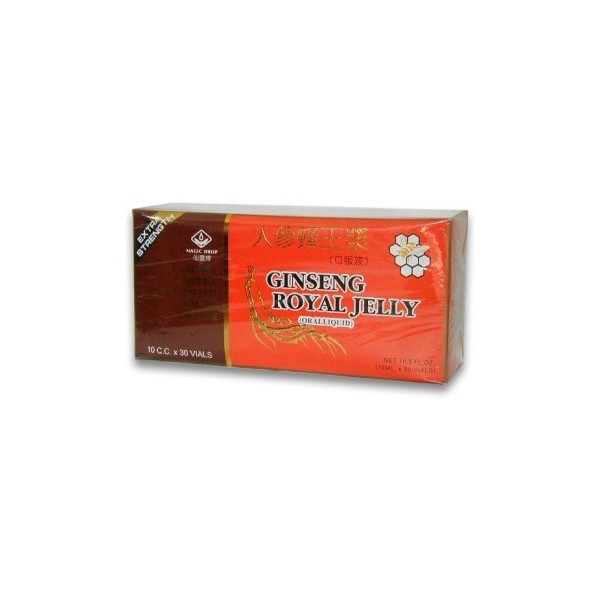 Ginseng Royal Jelly (Extra Strength)- Oral Liquid In Vials (10ml x 30vials) by Royal King