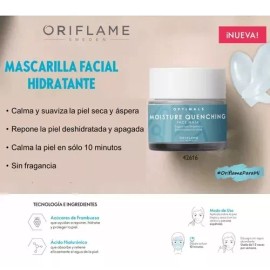 Optimals Mascarilla Facial Hidratante-ácido Hialurónico Oriflame