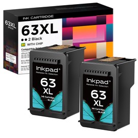 63XL Ink Cartridges Pack for HP Fit for OfficeJet 3830 4650 4655 5200 5255 5258