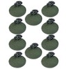 NGT Carp Fishing Tackle 10 Green Coated 1 oz Back weights Easy Running