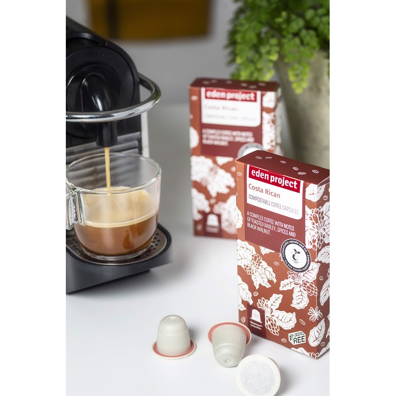 60 Eden Project Plastic Free Nespresso Compatible "Rainbow" Coffee Capsules.