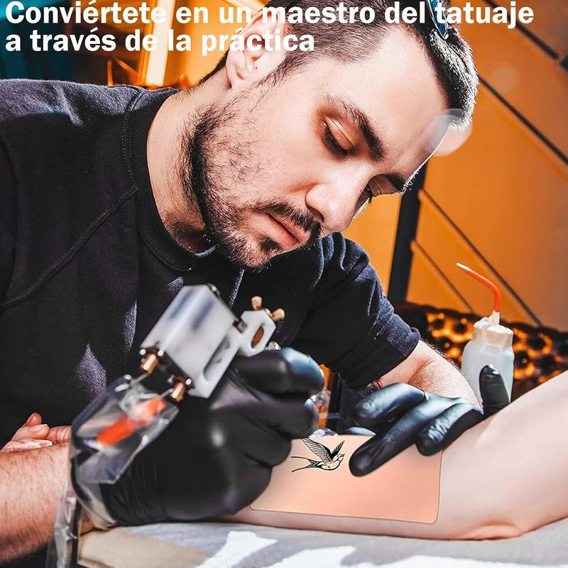 20 Piezas de Piel de Práctica de Tatuaje en Blanco,5.63X7.4