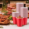Business and Brands Red Plastic Cups, Disposable Cups 12oz (50