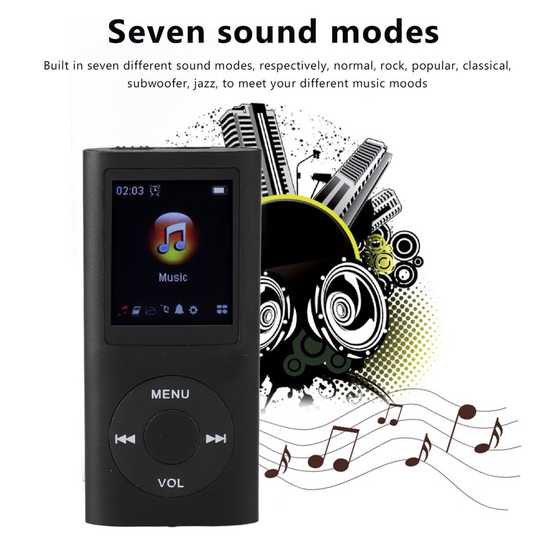 Portable MP3 Music Player 1.8inch TFT Screen HiFi Sound 7
