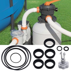 Replacement Parts for Pools - 12-Piece Sand Filter Pump -Rings,Sand Filter Seal Gasket Parts, Pool Filter Pump Repair for Inground & Above