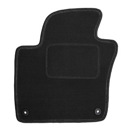 Car Floor Mat Classic (TAS) Black for Ford Galaxy and S-MAX WA6 Year of Manufacture 2006 to 2014 with Fixings in the Driver's Mat