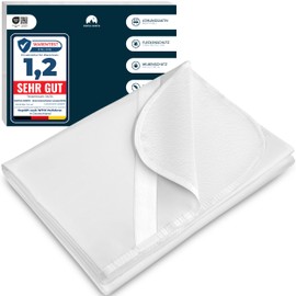 Mattress Protector 200 x 200 cm Waterproof – Mattress Topper as Moisture Protection for Children or for Incontinence – Washable Mattress Protector with 4 Corner Elastics – No Crinkling – Oeko-Tex 100
