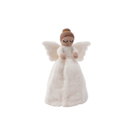 CGB GIftware | Felt Festive Christmas Angel Tree Topper | Christmas Festive Holiday Home Accessory | Joy to the World Range | GB06674