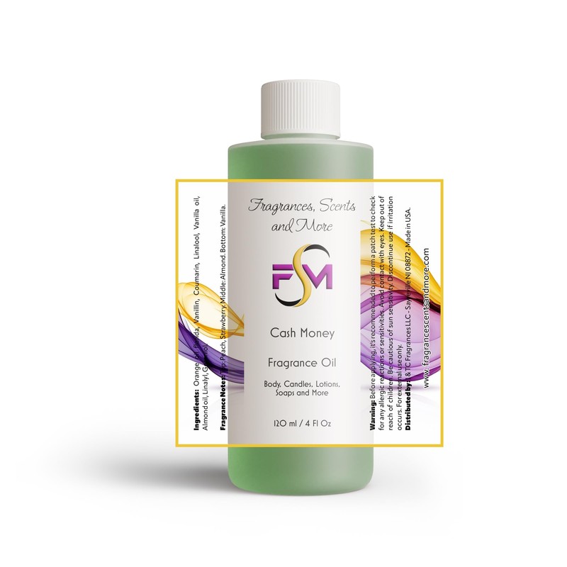 Cash Money Fragrance Oil - 4 Fl Oz Plastic Bottle
